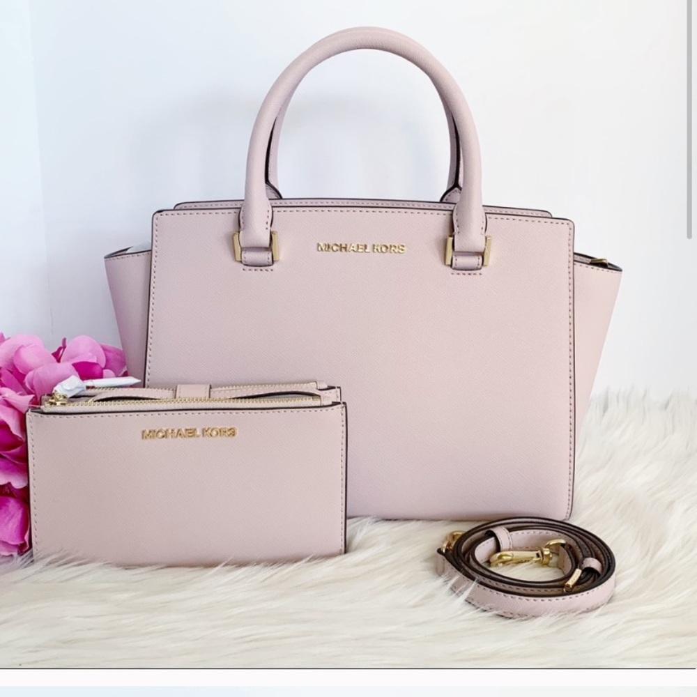 Michael Kors Selma Satchel W/Wallet Set
